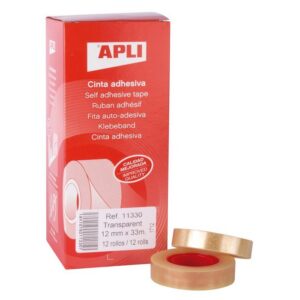 CINTA ADHESIVA TRANSPARENTE 12X33 APLI