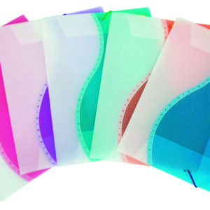 CARPETA GOMA SOLAPAS FOLIO PP BICOLOR