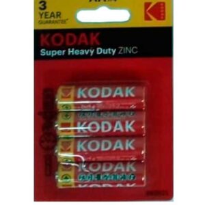 PILAS KODAK CLORURO DE ZINC LR06 AA BLISTER 4 UNIDADES