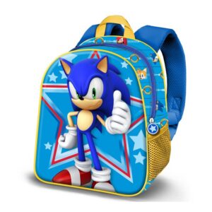 MOCHILA GUARDERIA 3D ELITE SONIC STAR