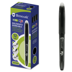 BOLIGRAFO BORRABLE CAPUCHON BISMARK NEGRO 0.7MMM