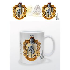 TAZA HARRY POTTER ESCUDO HUFFLEPUFF 325ML
